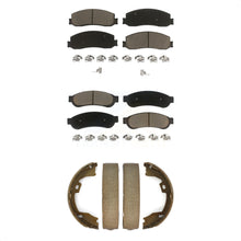 Load image into Gallery viewer, Front Rear Ceramic Brake Pads &amp; Parking Shoe Kit For Ford F-250 Super Duty F-350