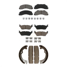 Load image into Gallery viewer, Front Rear Ceramic Brake Pads And Parking Shoes Kit For Ford F-150