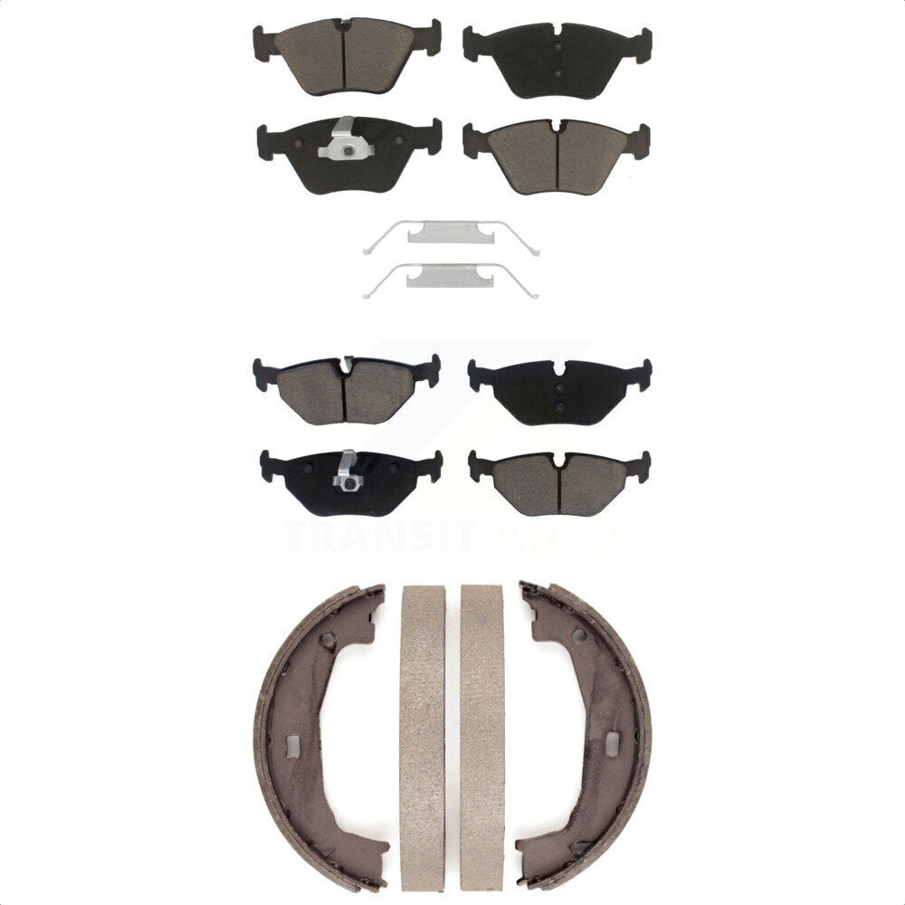 Front Rear Ceramic Brake Pads And Parking Shoes Kit For BMW Z4