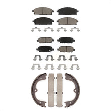 Charger l'image dans la galerie, Front Rear Ceramic Brake Pads And Parking Shoes Kit For 2008-2009 Nissan Quest