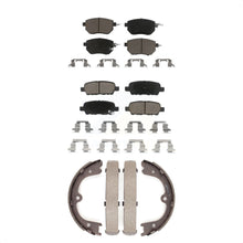 Charger l'image dans la galerie, Front Rear Ceramic Brake Pads And Parking Shoes Kit For Nissan Murano