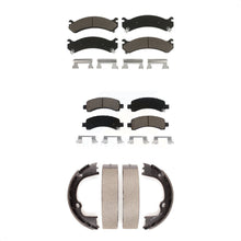 Load image into Gallery viewer, Front Rear Ceramic Brake Pads &amp; Parking Shoe Kit For Chevrolet Express 3500 2500
