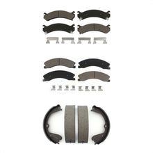 Load image into Gallery viewer, Front Rear Ceramic Brake Pads &amp; Parking Shoes Kit For Chevrolet Express 3500 GMC
