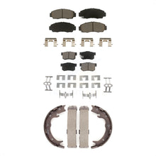 Charger l'image dans la galerie, Front Rear Ceramic Brake Pads And Parking Shoes Kit For Acura TL RL CL