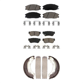 Front Rear Ceramic Brake Pads And Parking Shoes Kit For Hyundai XG350 XG300