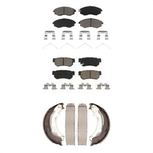 Load image into Gallery viewer, Front Rear Ceramic Brake Pads And Parking Shoe Kit For Hyundai Sonata Kia Optima