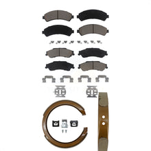 Charger l'image dans la galerie, Front Rear Ceramic Brake Pads And Parking Shoes Kit For Chevrolet S10 Blazer GMC
