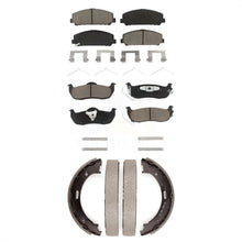 Charger l'image dans la galerie, Front Rear Ceramic Brake Pads And Parking Shoe Kit For Nissan Titan Armada TITAN