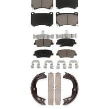 Charger l'image dans la galerie, Front Rear Ceramic Brake Pads And Parking Shoes Kit For Hyundai Genesis Equus
