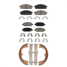 Charger l'image dans la galerie, Front Rear Ceramic Brake Pads And Parking Shoes Kit For 2004-2005 Nissan Quest