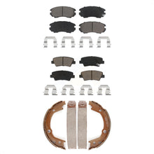 Charger l'image dans la galerie, Front Rear Ceramic Brake Pads And Parking Shoes Kit For Hyundai Sonata Elantra