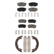 Charger l'image dans la galerie, Front Rear Ceramic Brake Pads Parking Shoes Kit For 2010-2012 Hyundai Tucson FWD