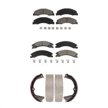 Charger l'image dans la galerie, Front Rear Ceramic Brake Pads &amp; Parking Shoe Kit For Ford E-350 Super Duty E-250
