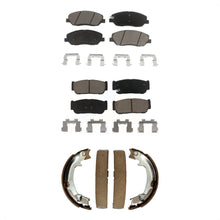 Charger l'image dans la galerie, Front Rear Ceramic Brake Pads Parking Shoes Kit For Kia Sedona Hyundai Entourage