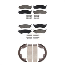 Charger l'image dans la galerie, Front Rear Ceramic Brake Pads And Parking Shoes Kit For Dodge Ram 1500 2500 3500