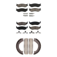 Charger l'image dans la galerie, Front Rear Ceramic Brake Pads And Parking Shoes Kit For Dodge Ram 1500