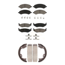 Charger l'image dans la galerie, Front Rear Ceramic Brake Pads And Parking Shoes Kit For Dodge Ram 1500
