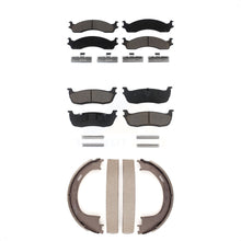 Charger l'image dans la galerie, Front Rear Ceramic Brake Pads Parking Shoes Kit For Ford F-250 With 8 Lug Wheels