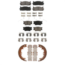 Charger l'image dans la galerie, Front Rear Ceramic Brake Pads And Parking Shoes Kit For Toyota Camry Lexus ES350