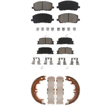 Load image into Gallery viewer, Front Rear Ceramic Brake Pads &amp; Parking Shoe Kit For 2001-2003 Toyota Highlander