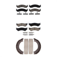 Charger l'image dans la galerie, Front Rear Ceramic Brake Pads &amp; Parking Shoes Kit For Ford E-250 Econoline E-350
