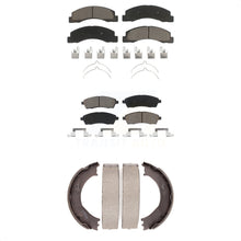 Charger l'image dans la galerie, Front Rear Ceramic Brake Pads &amp; Parking Shoe Kit For Ford F-250 Super Duty F-350