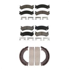 Charger l'image dans la galerie, Front Rear Ceramic Brake Pads &amp; Parking Shoe Kit For Chevrolet Silverado 2500 HD