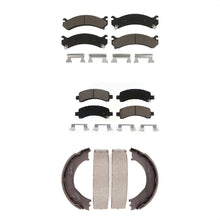 Charger l'image dans la galerie, Front Rear Ceramic Brake Pads &amp; Parking Shoe Kit For Chevrolet Express 3500 2500