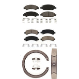Front Rear Ceramic Brake Pads & Parking Shoes Kit For Chevrolet Express 1500 GMC