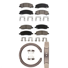 Load image into Gallery viewer, Front Rear Ceramic Brake Pads And Parking Shoes Kit For Cadillac DTS