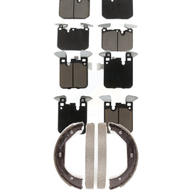 Front Rear Ceramic Brake Pads Parking Shoes Kit For BMW 428i 330i xDrive 335i M4
