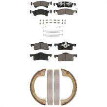 Charger l'image dans la galerie, Front Rear Ceramic Brake Pads And Parking Shoes Kit For Ford Expedition Lincoln