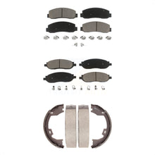 Load image into Gallery viewer, Front Rear Ceramic Brake Pads &amp; Parking Shoe Kit For Ford F-250 Super Duty F-350