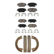 Charger l'image dans la galerie, Front Rear Ceramic Brake Pads And Parking Shoes Kit For Kia Optima