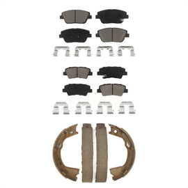 Front Rear Ceramic Brake Pads And Parking Shoes Kit For Kia Optima