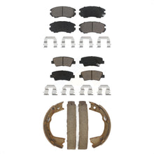 Load image into Gallery viewer, Front Rear Ceramic Brake Pads And Parking Shoes Kit For 2010-2011 Hyundai Azera