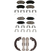 Load image into Gallery viewer, Front Rear Ceramic Brake Pads And Parking Shoes Kit For Nissan Rogue Sentra Juke