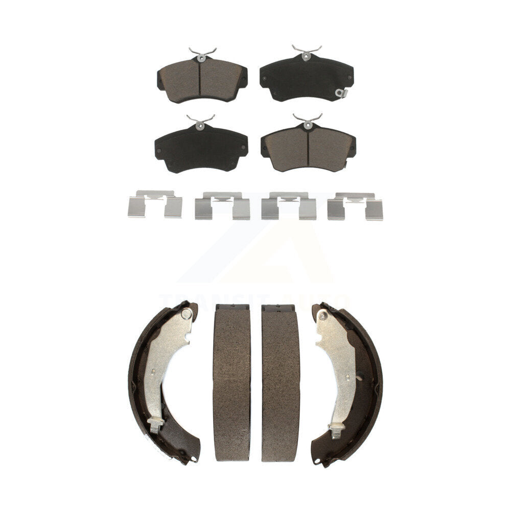 Front Rear Ceramic Brake Pads And Drum Shoes Kit For Chrysler PT Cruiser