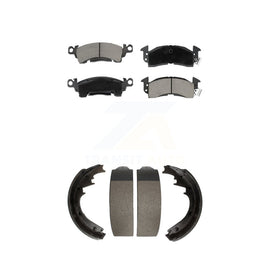 Front Rear Ceramic Brake Pads Drum Shoes Kit For Chevrolet C10 GMC G20 K10 C1500