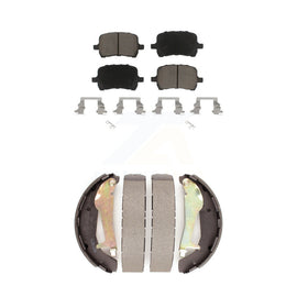 Front Rear Ceramic Brake Pads And Drum Shoes Kit For Chevrolet HHR Pontiac G5