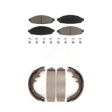 Charger l'image dans la galerie, Front Rear Ceramic Brake Pads Drum Shoe Kit For 03-05 Lincoln Town Car Limousine