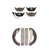 Front Rear Ceramic Brake Pads And Drum Shoes Kit For Volkswagen Jetta