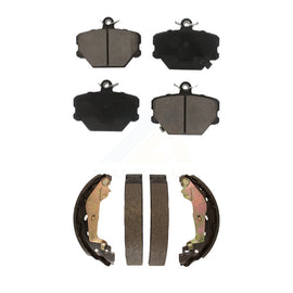 Front Rear Ceramic Brake Pads And Drum Shoes Kit For Smart Fortwo