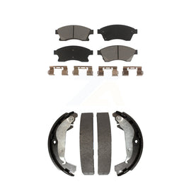 Front Rear Ceramic Brake Pads And Drum Shoes Kit For Chevrolet Cruze Limited