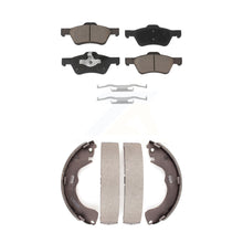 Charger l'image dans la galerie, Front Rear Ceramic Brake Pads And Drum Shoes Kit For Ford Escape Mazda Tribute