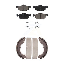 Load image into Gallery viewer, Front Rear Ceramic Brake Pads And Drum Shoes Kit For Ford Escape Mazda Tribute