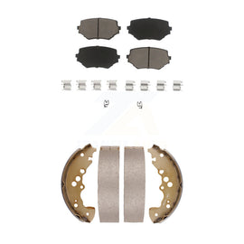Front Rear Ceramic Brake Pads And Drum Shoes Kit For Suzuki XL-7 Grand Vitara