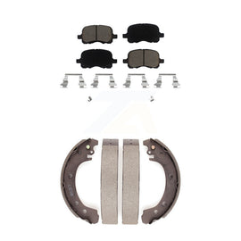 Front Rear Ceramic Brake Pads & Drum Shoe Kit For 2002 Toyota Corolla From 04 02