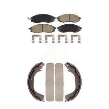 Load image into Gallery viewer, Front Rear Ceramic Brake Pads And Drum Shoes Kit For Nissan Xterra Frontier