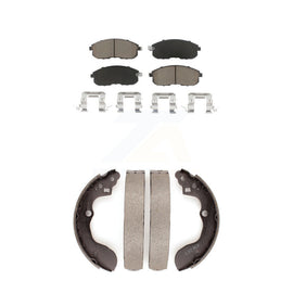 Front Rear Ceramic Brake Pads And Drum Shoes Kit For Suzuki SX4 Crossover